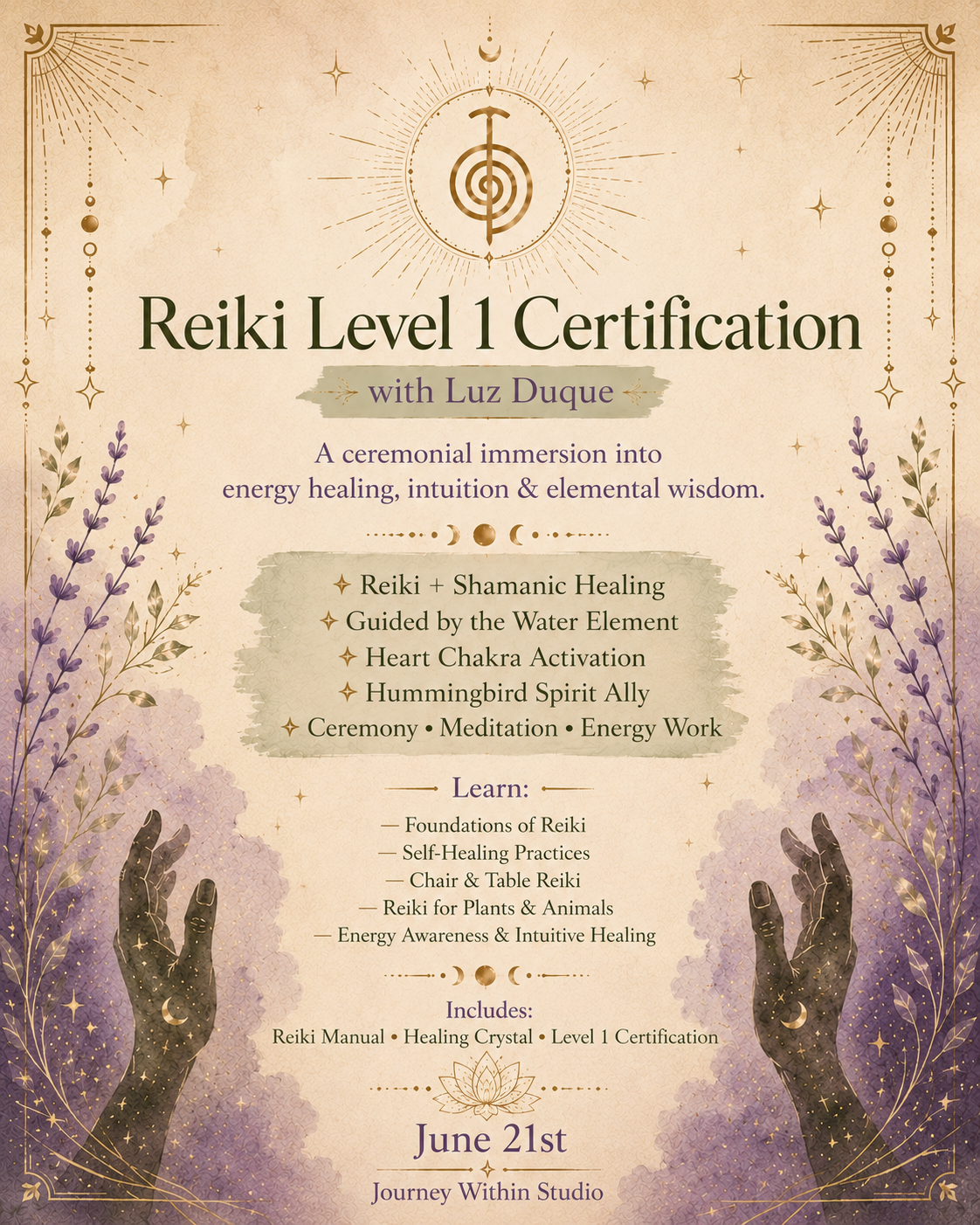 Reiki Level 1 Certification