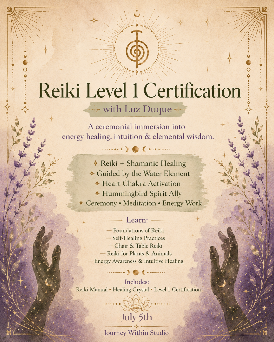 Reiki Level 1 Certification