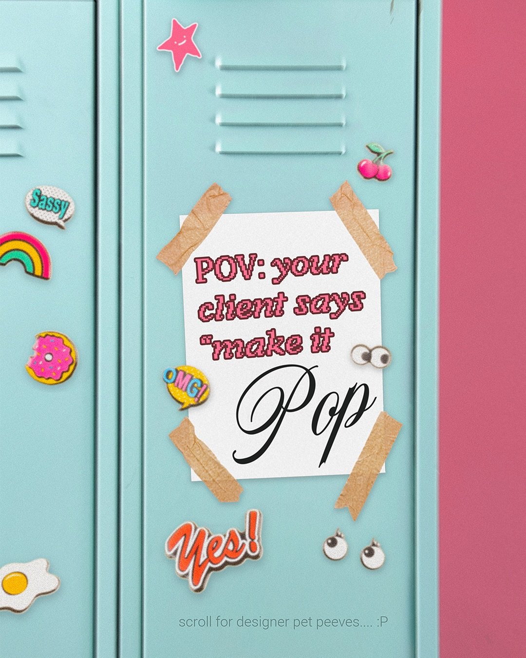 design pet peeves ⋆⭒˚.⋆

we&rsquo;ve all had them&hellip; vague feedback, endless revisions, or &ldquo;make it pop&rdquo; with no notes...

! tell me your biggest design pet peeve...

── ⋆&sdot;☆&sdot;⋆ ──
#StargirlDesign #DesignRants #GraphicDesignL