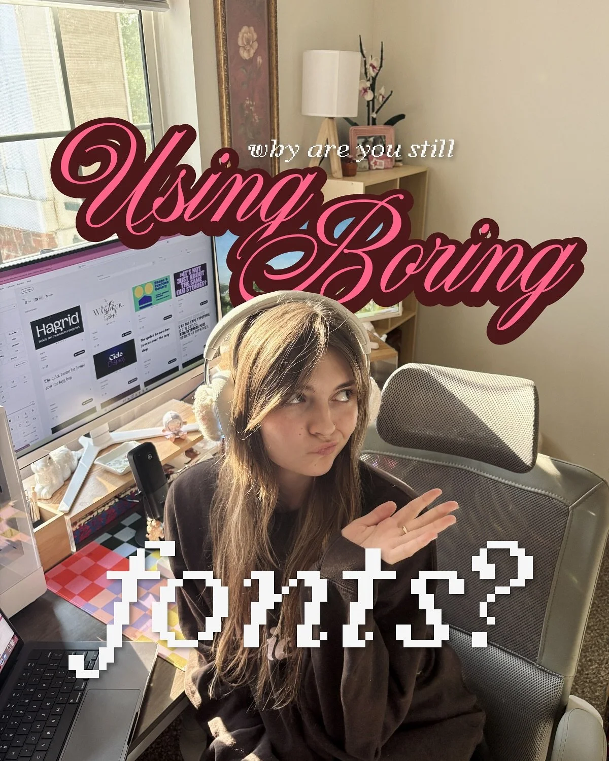 why are you still using boring fonts? ⋆⭒˚.⋆

fonts are more than letters on a page &mdash; they set the mood, shape the personality of your brand, and make people feel something before they even read the words. the right type choice can take a design