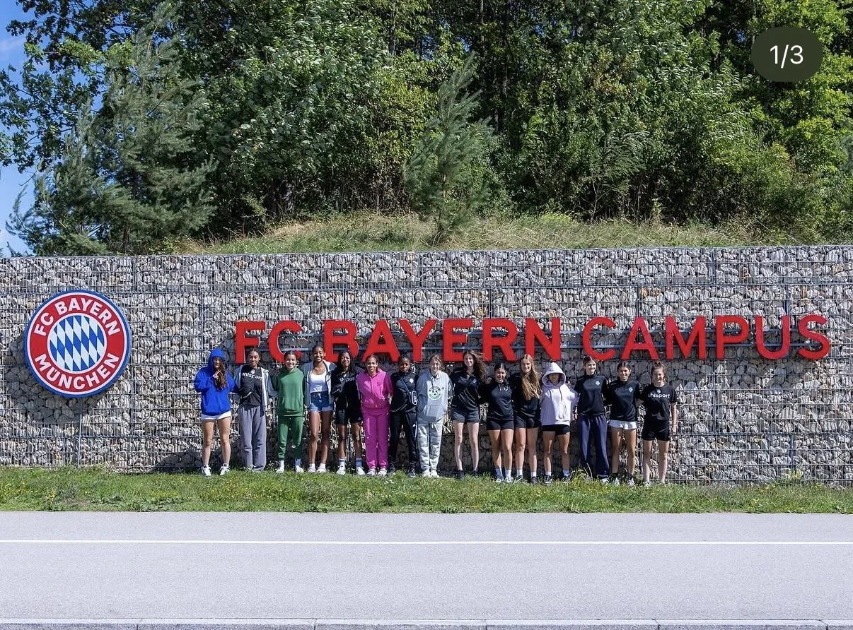 All girls select team trip to Bayern Munich campus