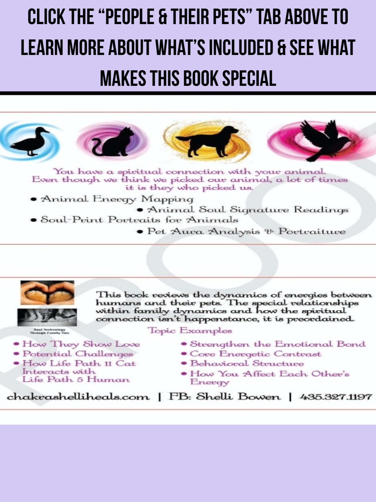 Pet Aura Reading & Portrait Keepsake Book