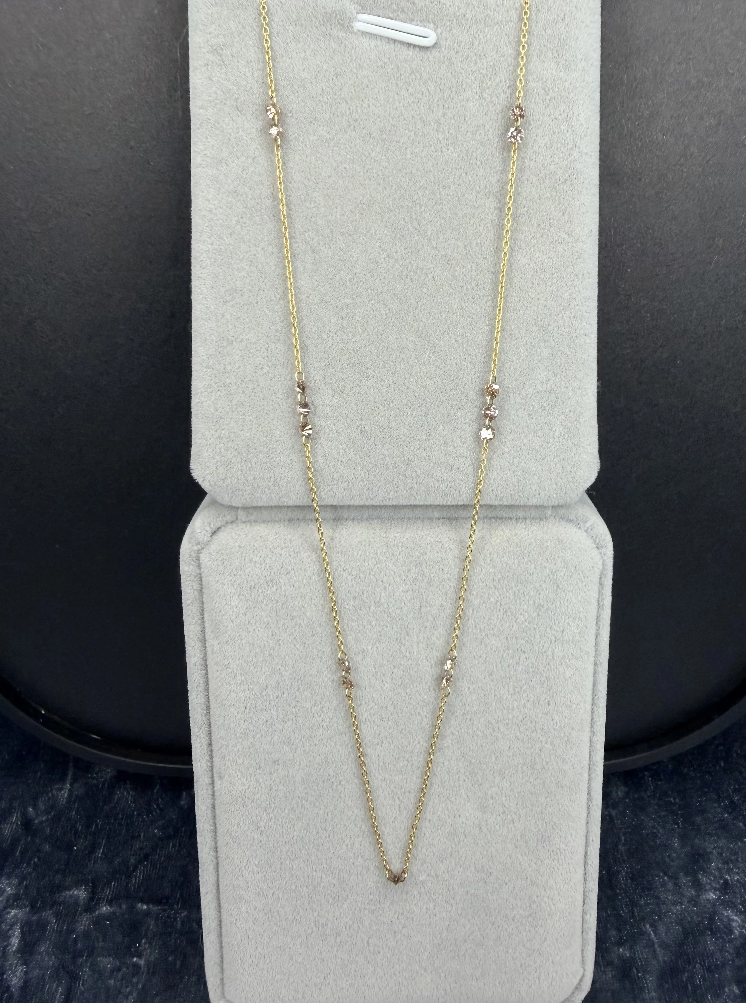 14ky Cognac Diamond Necklace