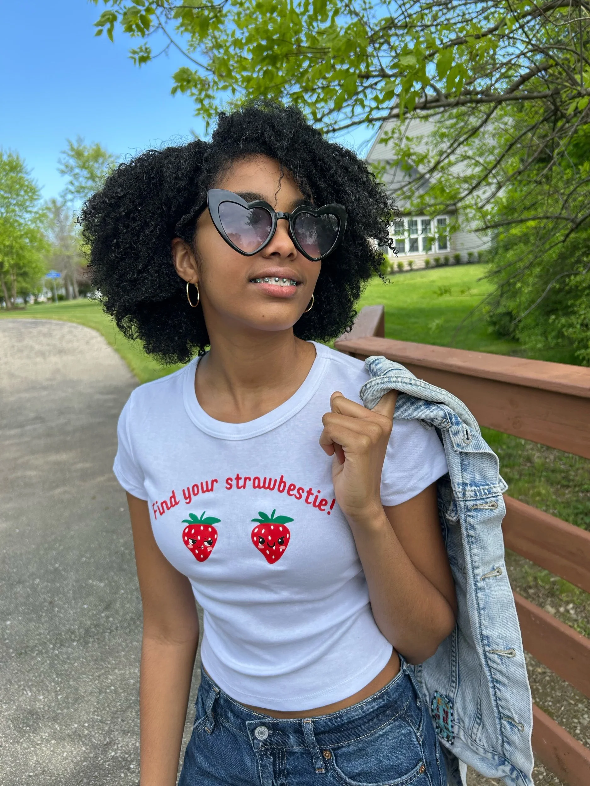 Strawbestie baby tee