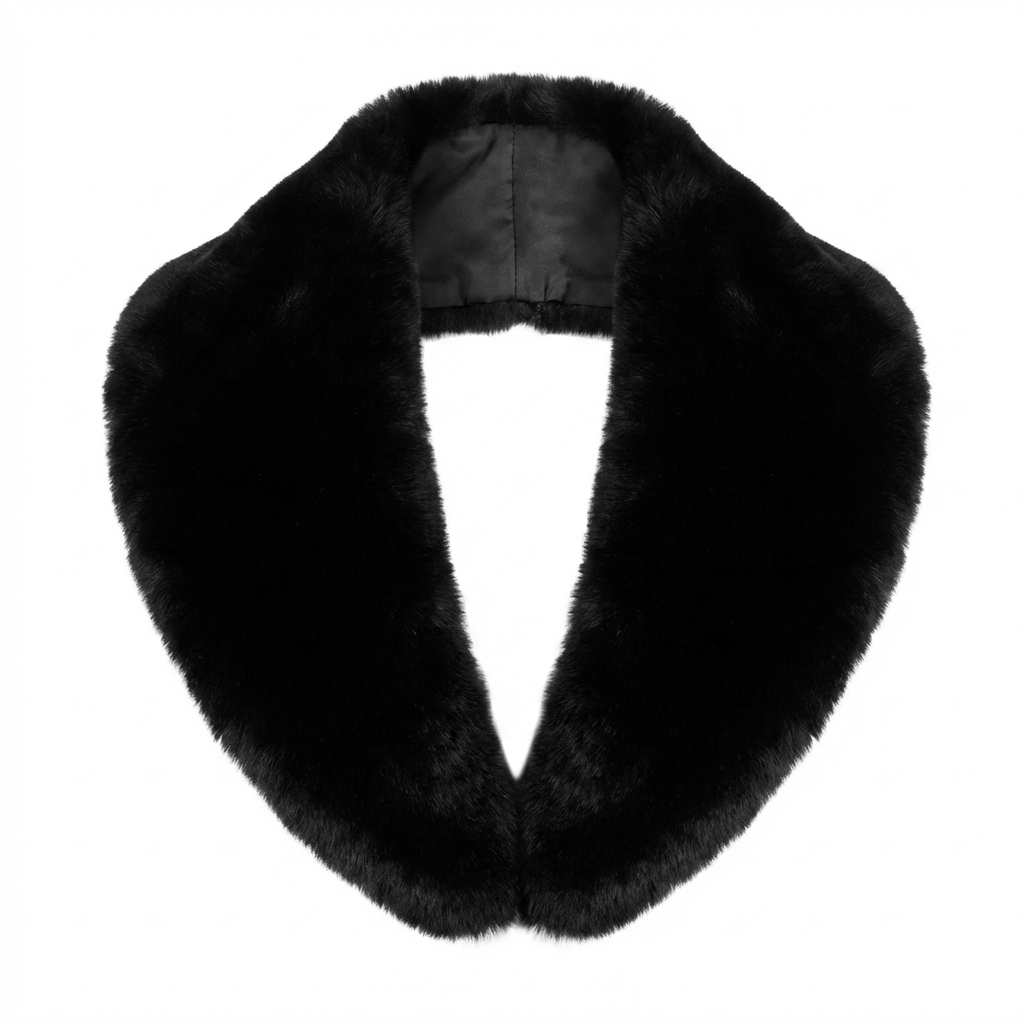 Faux Fur Black Collar