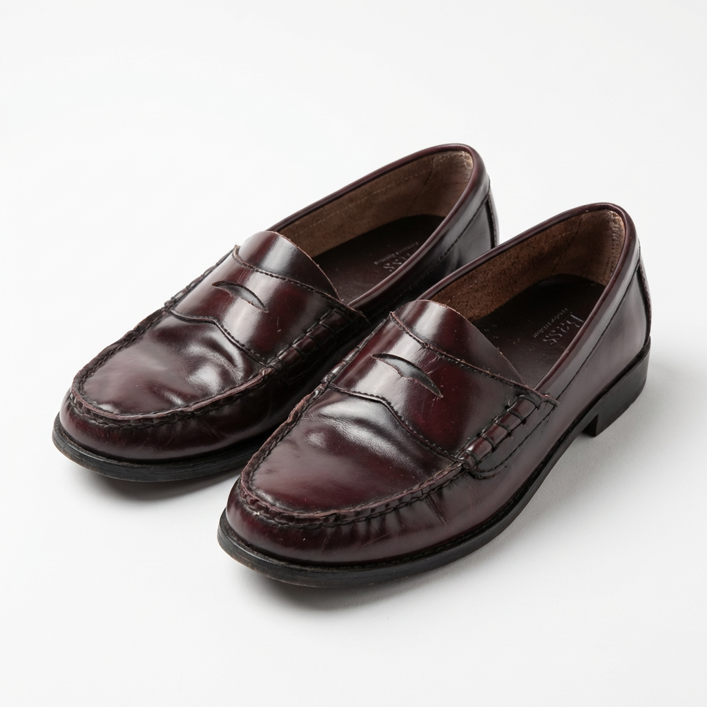 GH Bass Wine Loafers