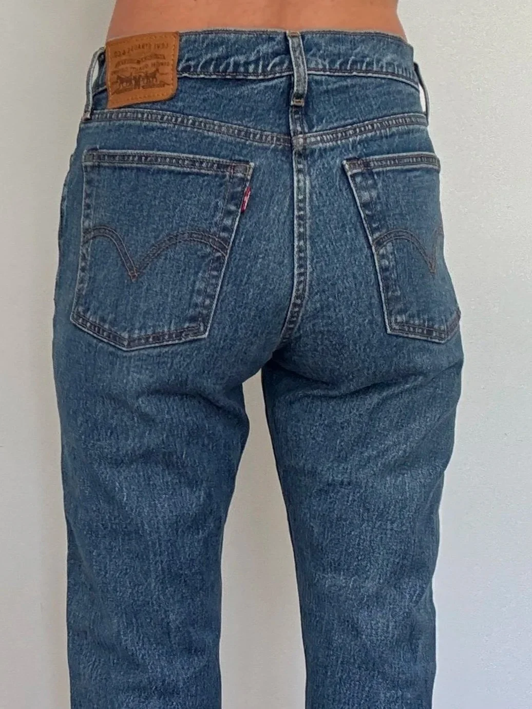 Levi's Wedgie Straights Dark Blue