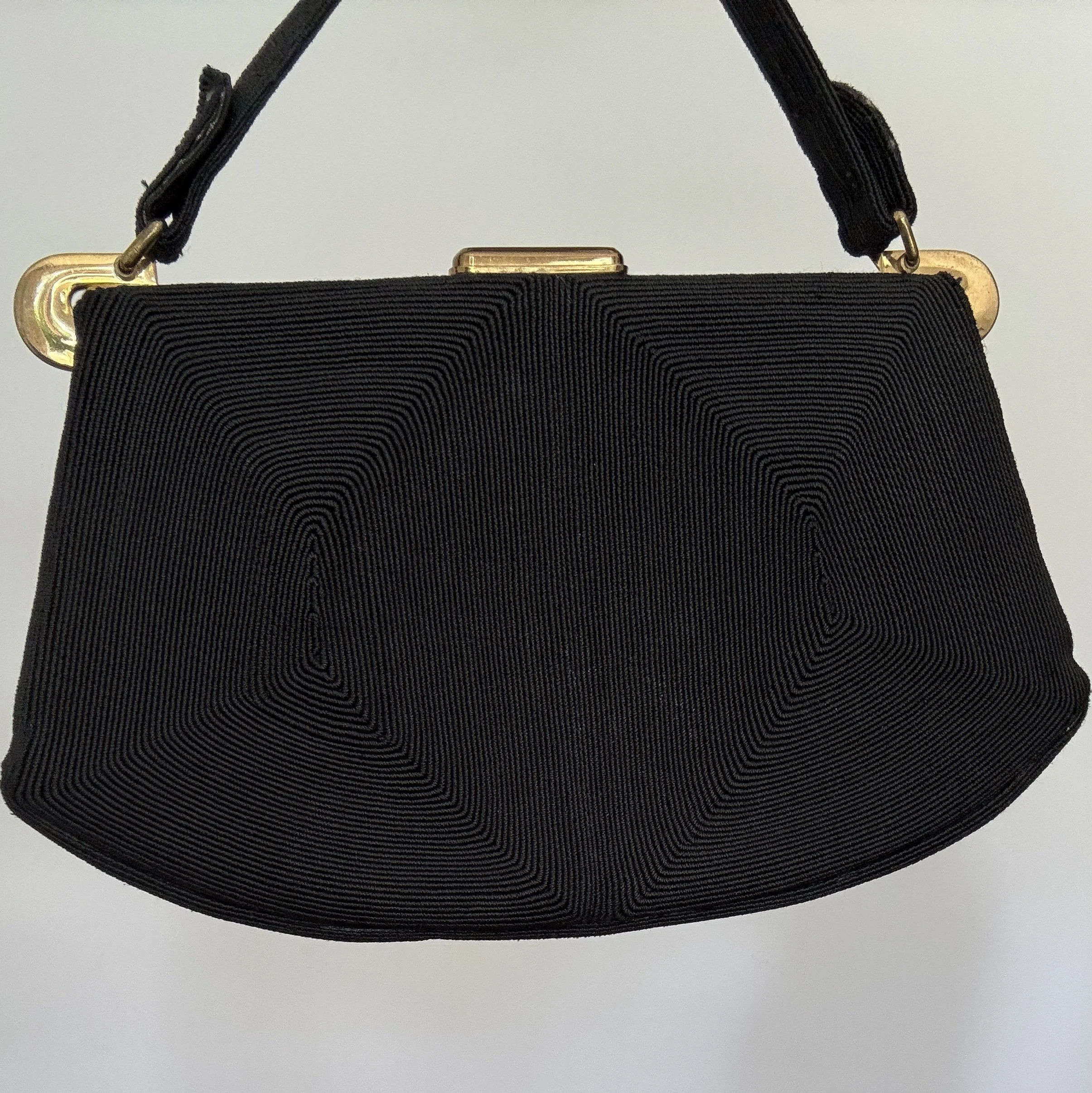 1960s Black Handbag