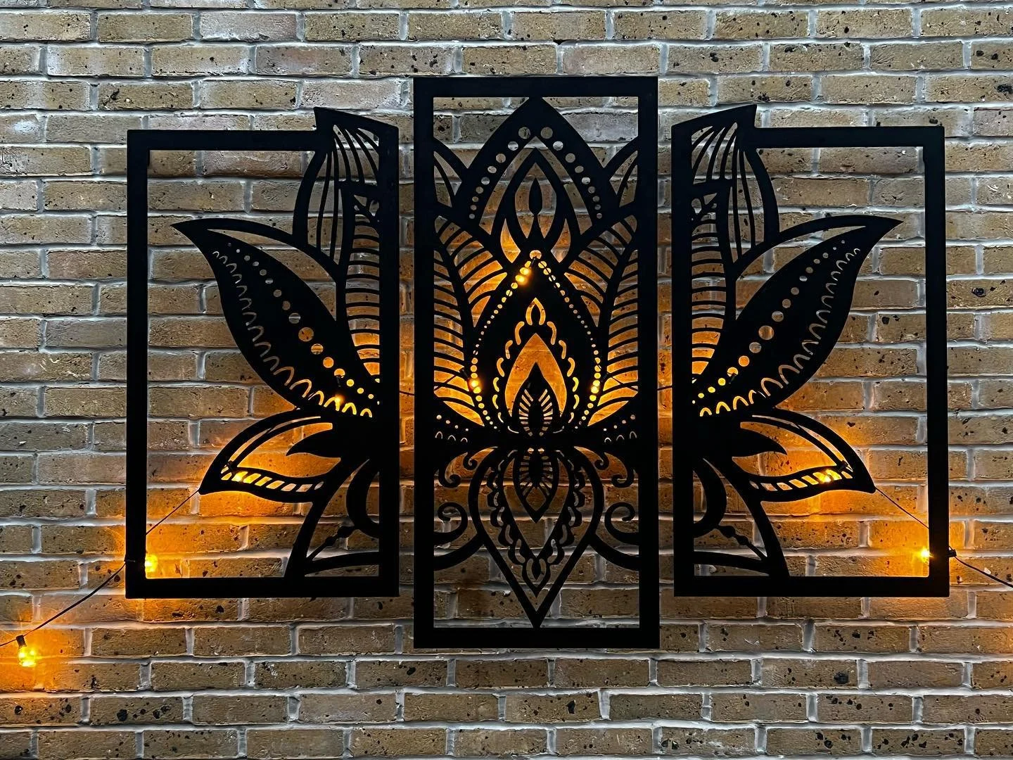 From a concept Mandala designed on CAD and Lasercut, with zinc rich Primer and black powder coat finish. #birchengineering #britishmade #wallart #dayandnightfeature #lasercut