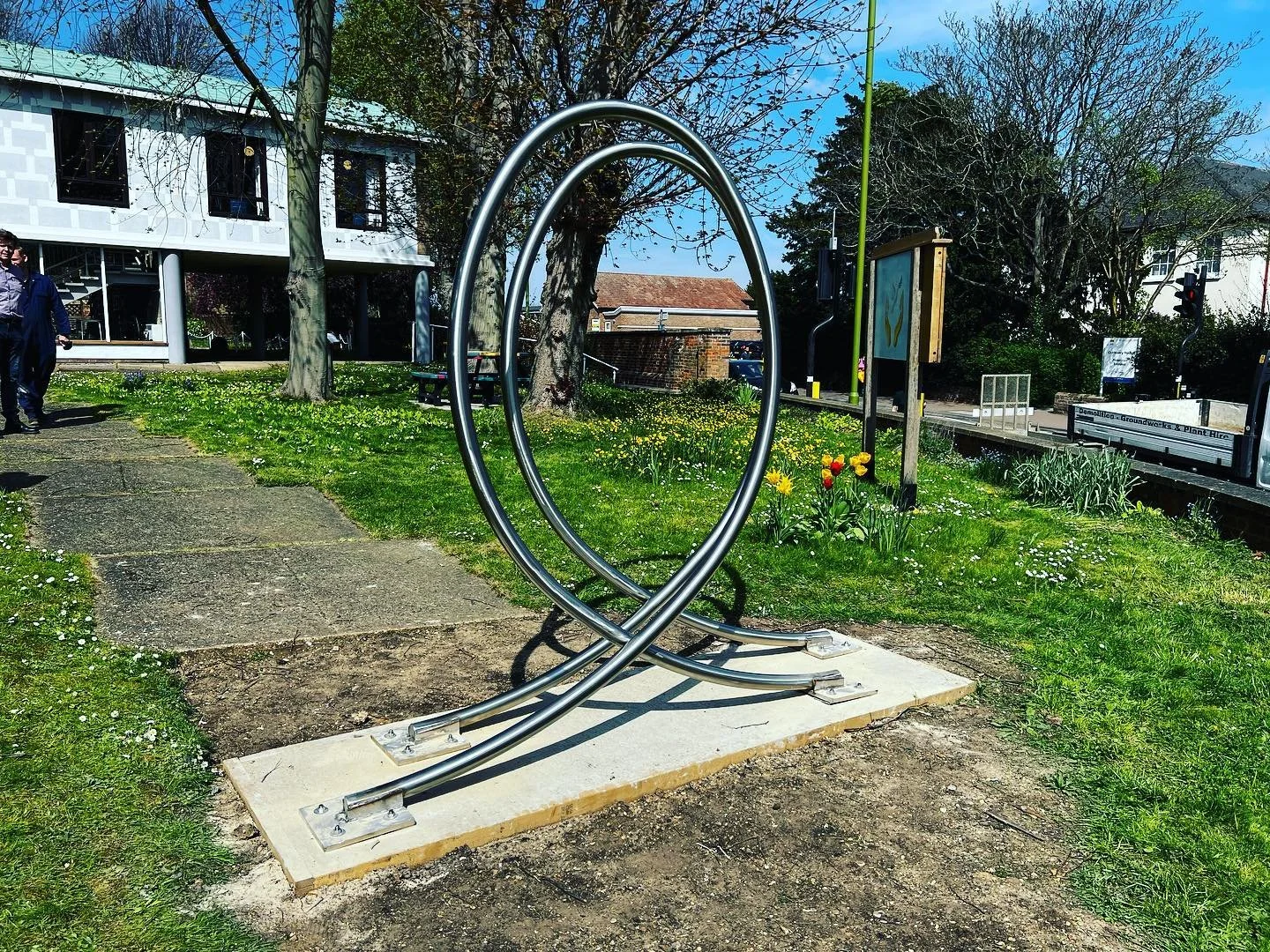 Unity Sculpture installed in Hitchin Last week. Diane Maclean (artist)