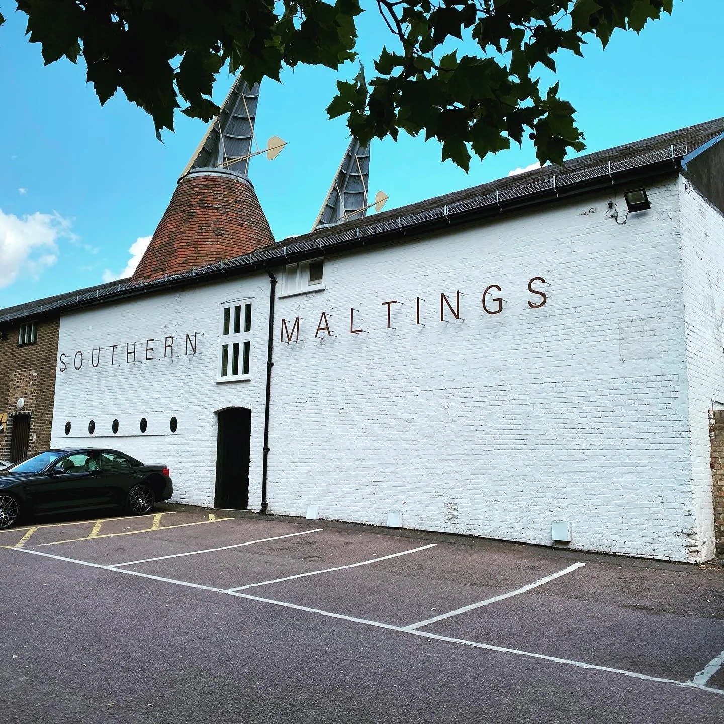The Southern Maltings in Ware signage made from CORTEN is weathering Well.