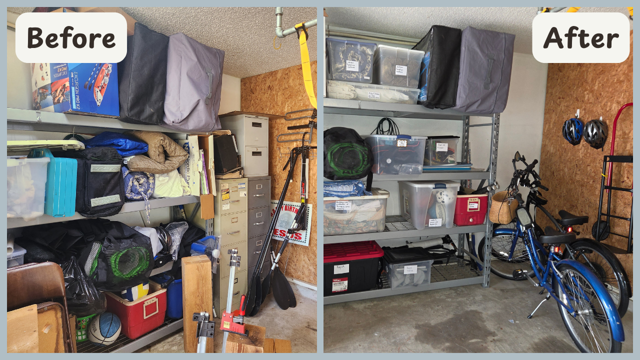 Garage decluttered and organized in Niceville, Fl