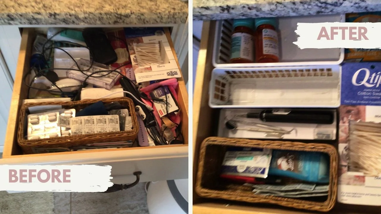 Bathroom drawer organized in Pace, Fl