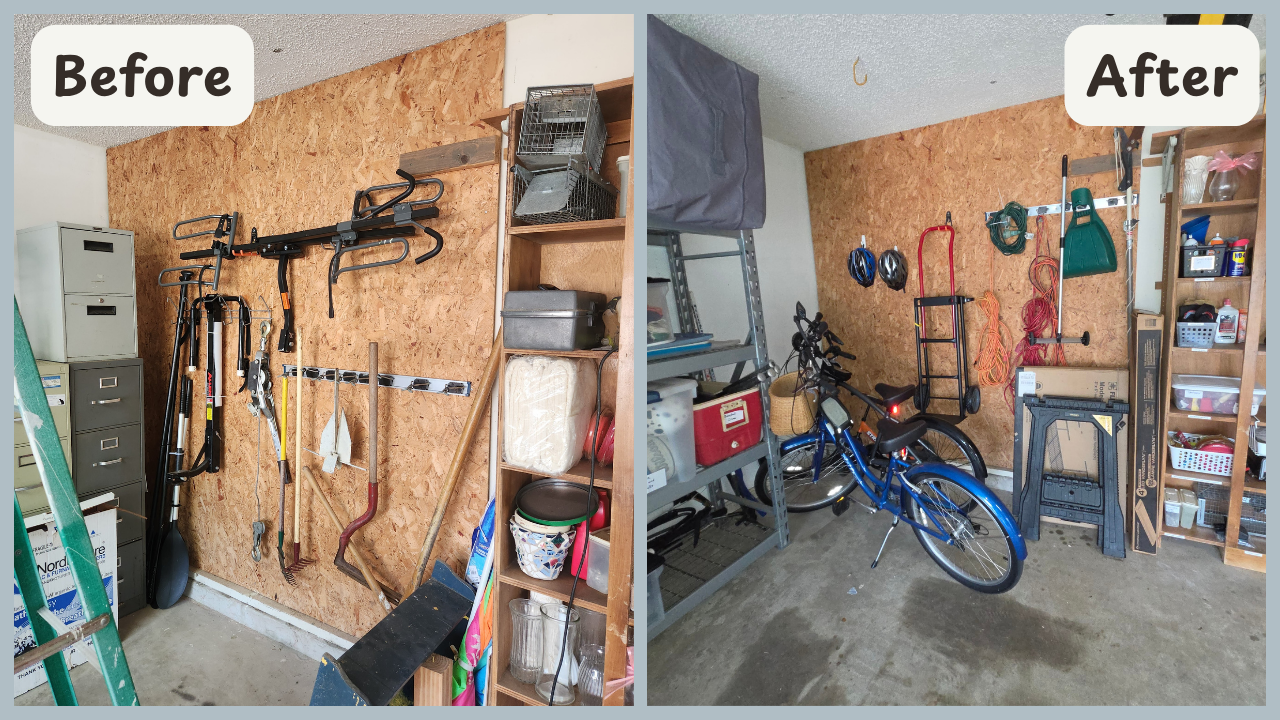 Garage decluttered and organized in Niceville, Fl