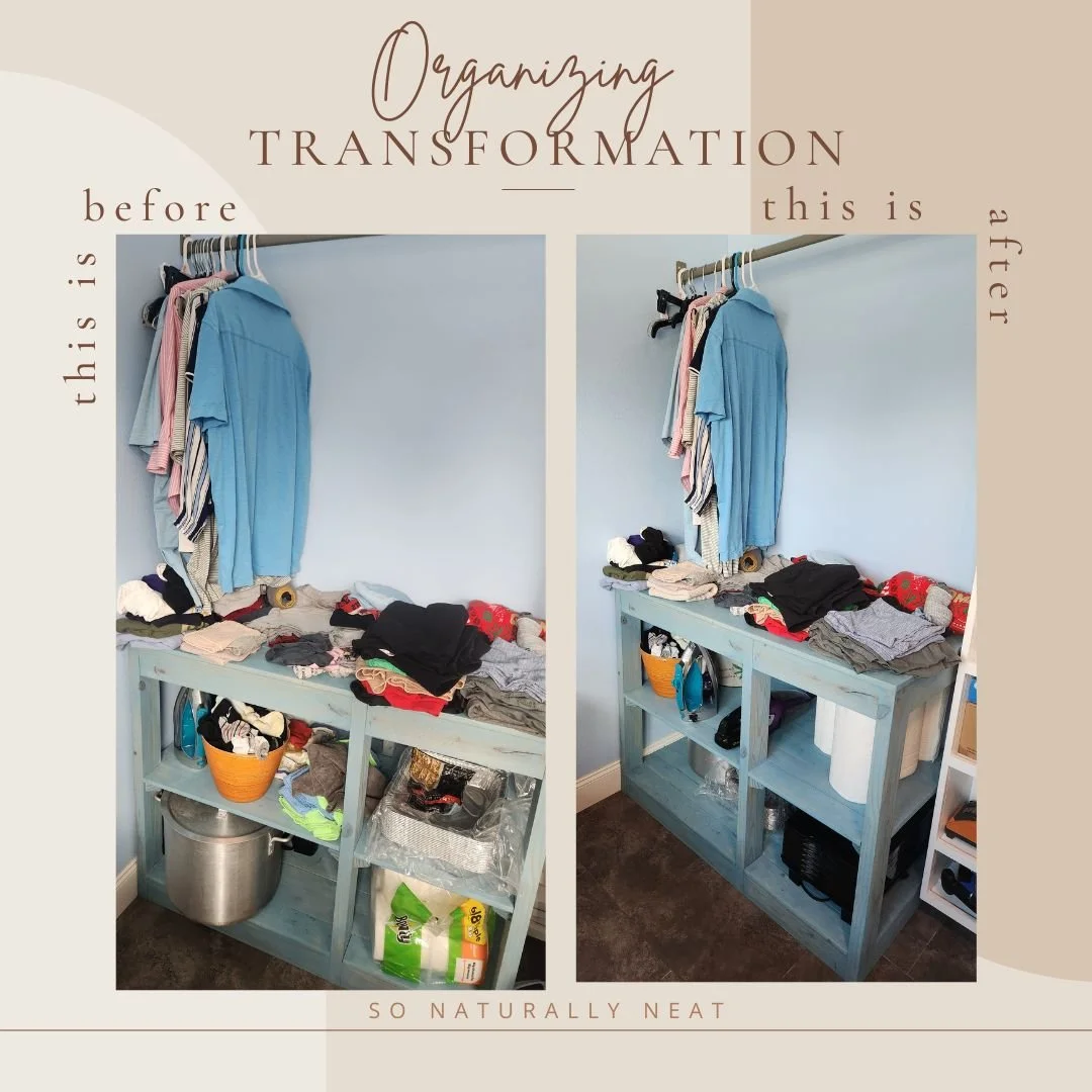 Laundry room decluttered in Pensacola, Fl