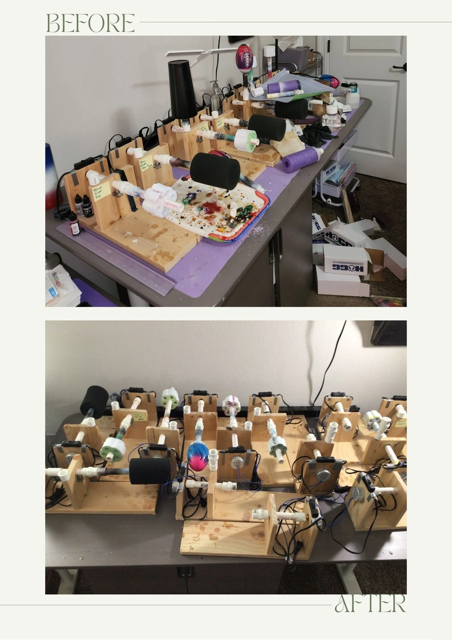 Craft room decluttered and sorted