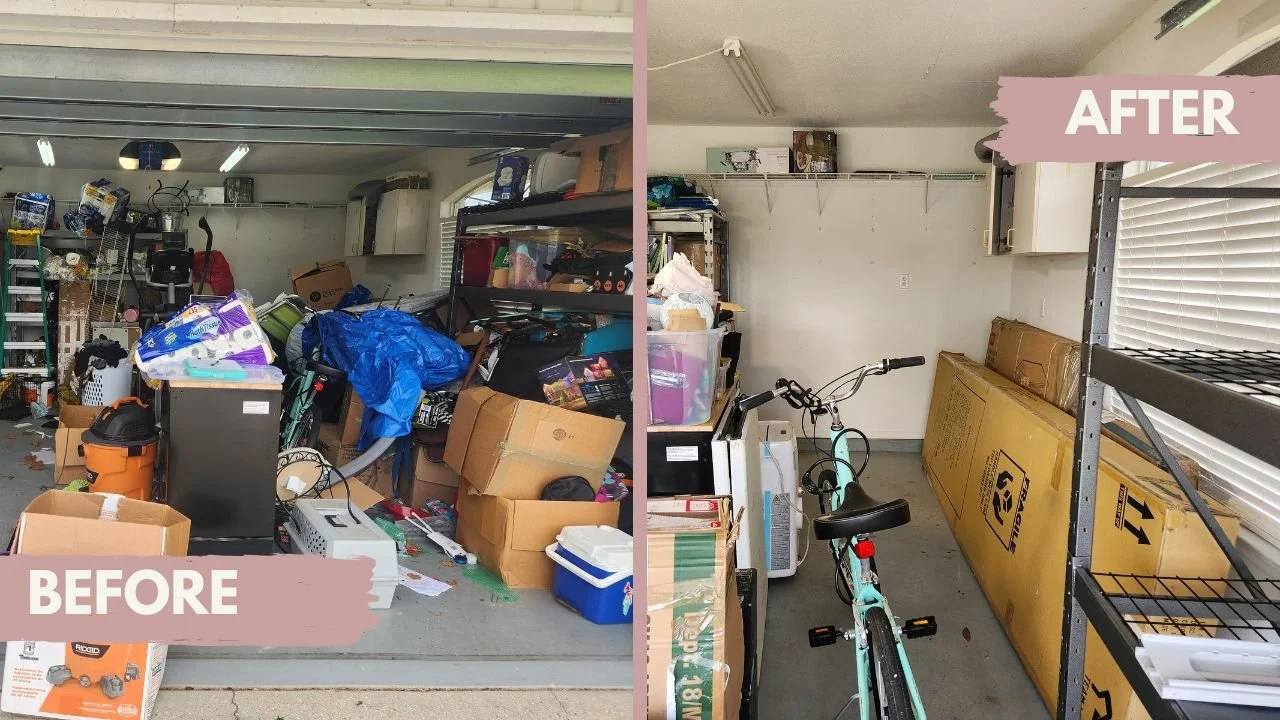 Garage in Perdido Key, Fl decluttered
