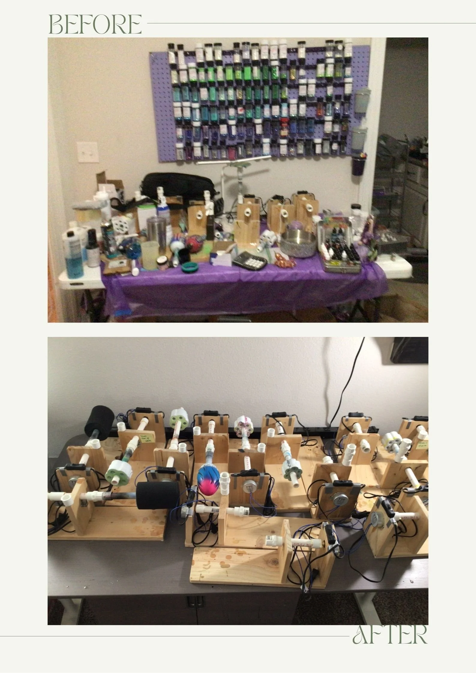 Craft room decluttered