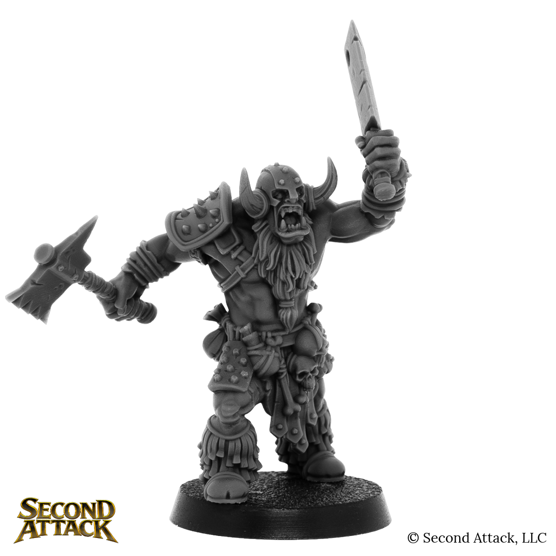 Orc Barbarian, Grenn Ironjaw - The Goreback Six