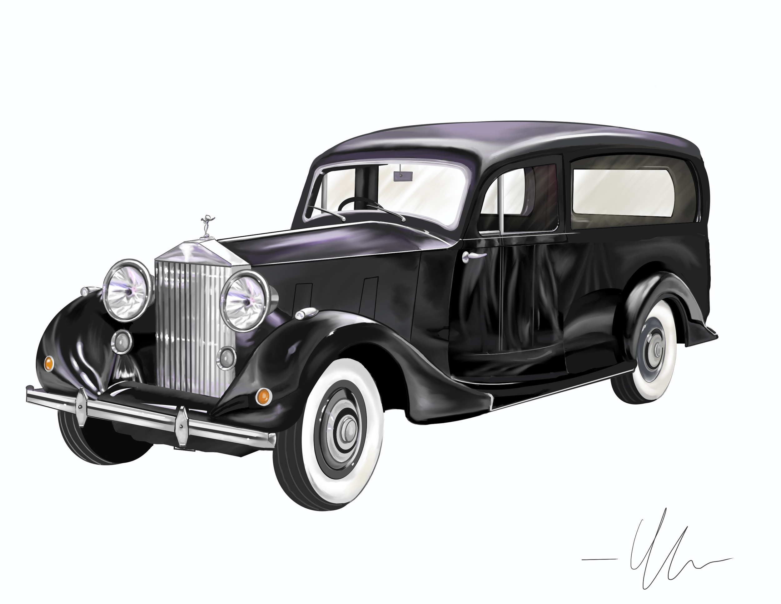 2020, A 1934 Rolls Royce Hearse Study