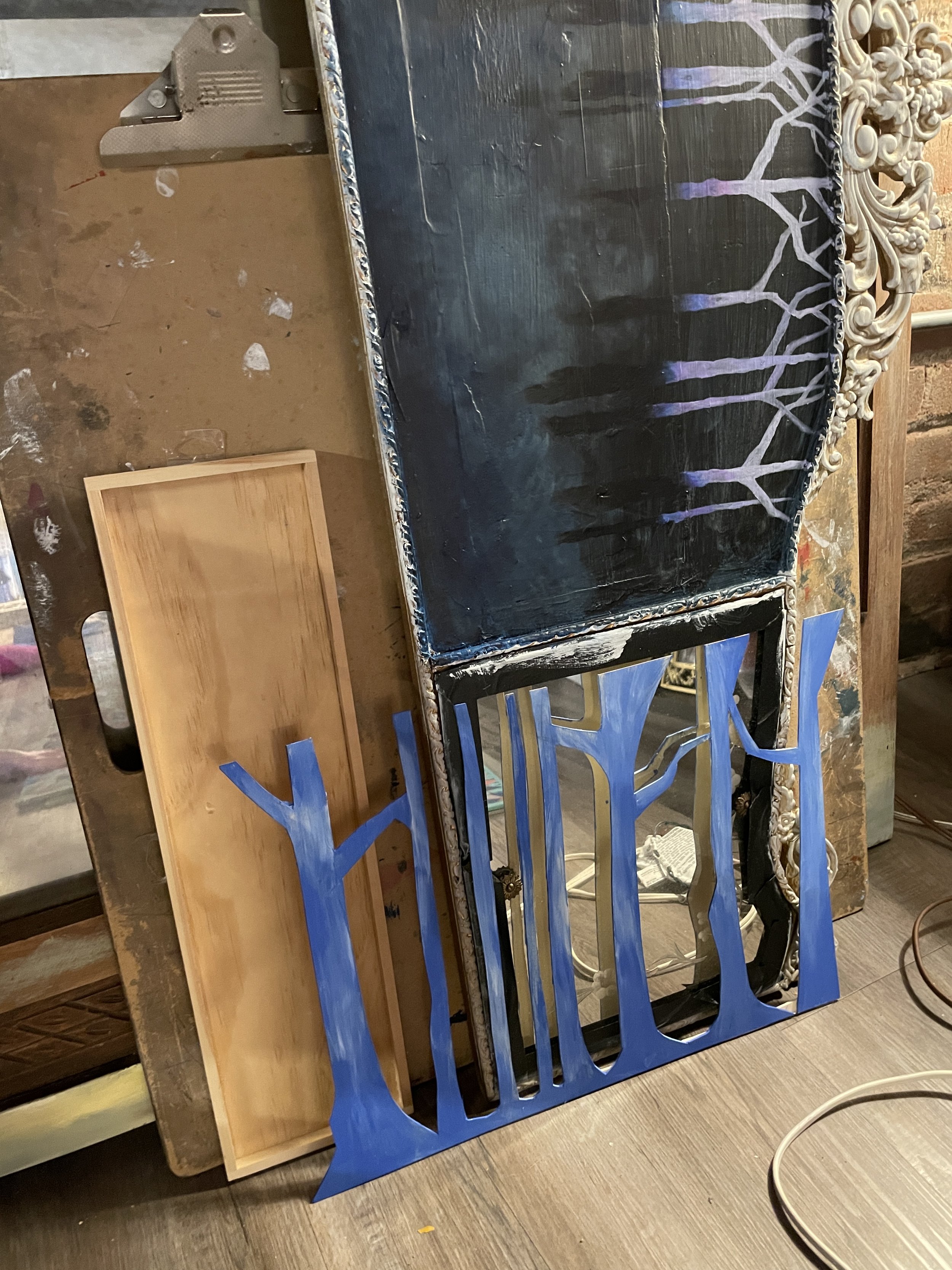 Early stages pre assembly of the stage