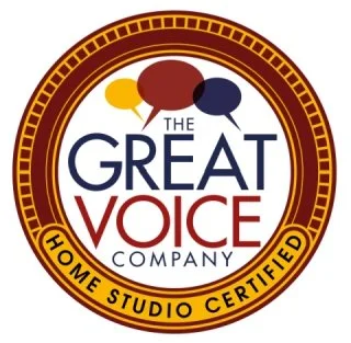 The Great Voice Company. Home Studio certified. ACX accredited recordings.
