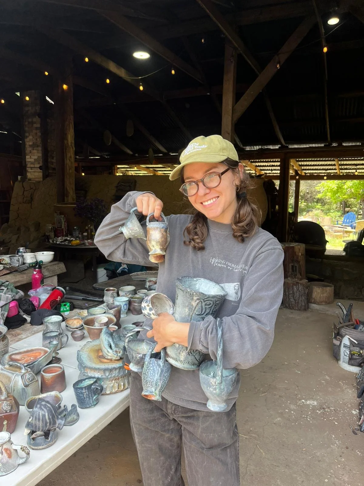 Paige and her baskets