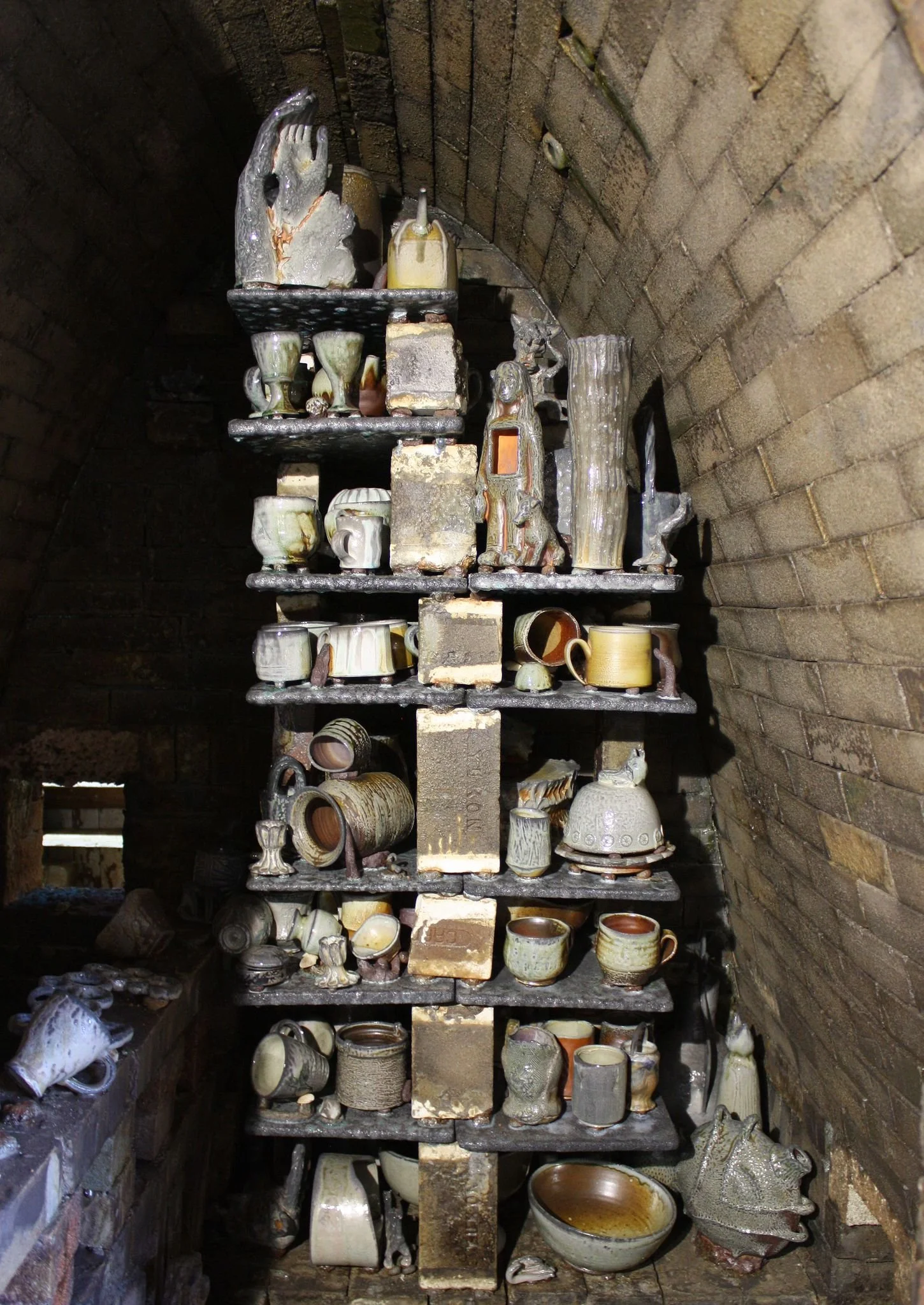 Kiln stack after firing. Photo by Summer Ester Orr.