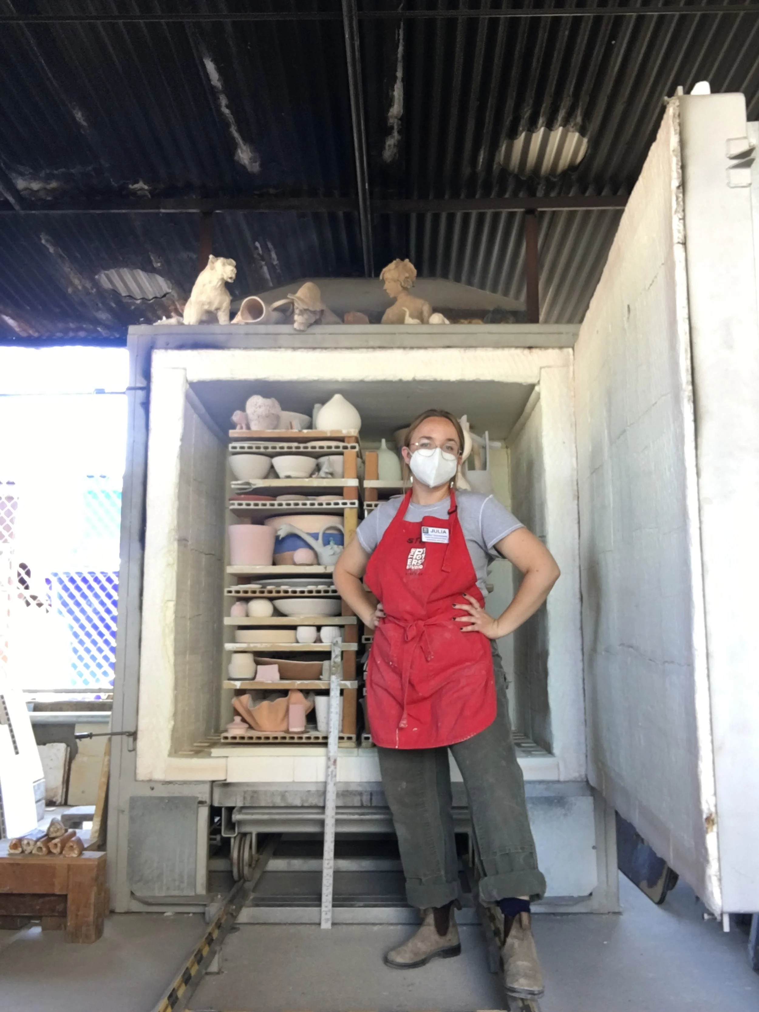 First independently loaded gas kiln, June 2022