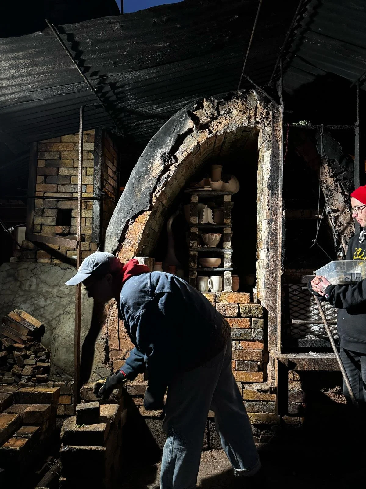 Bricking up the door