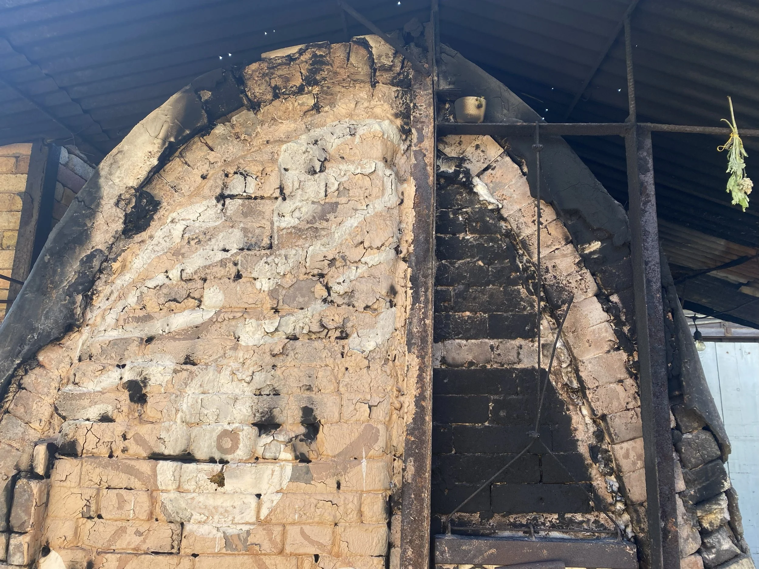 Kiln offerings from garden