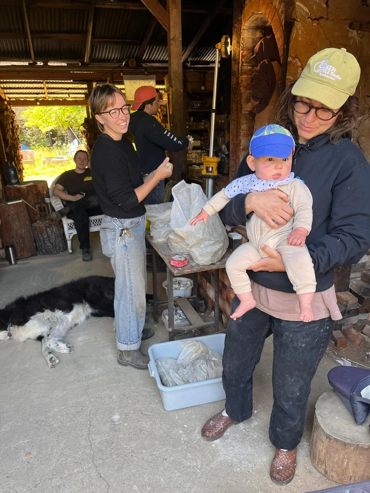 Charley, Jules, Dan, and Paige & baby Otis