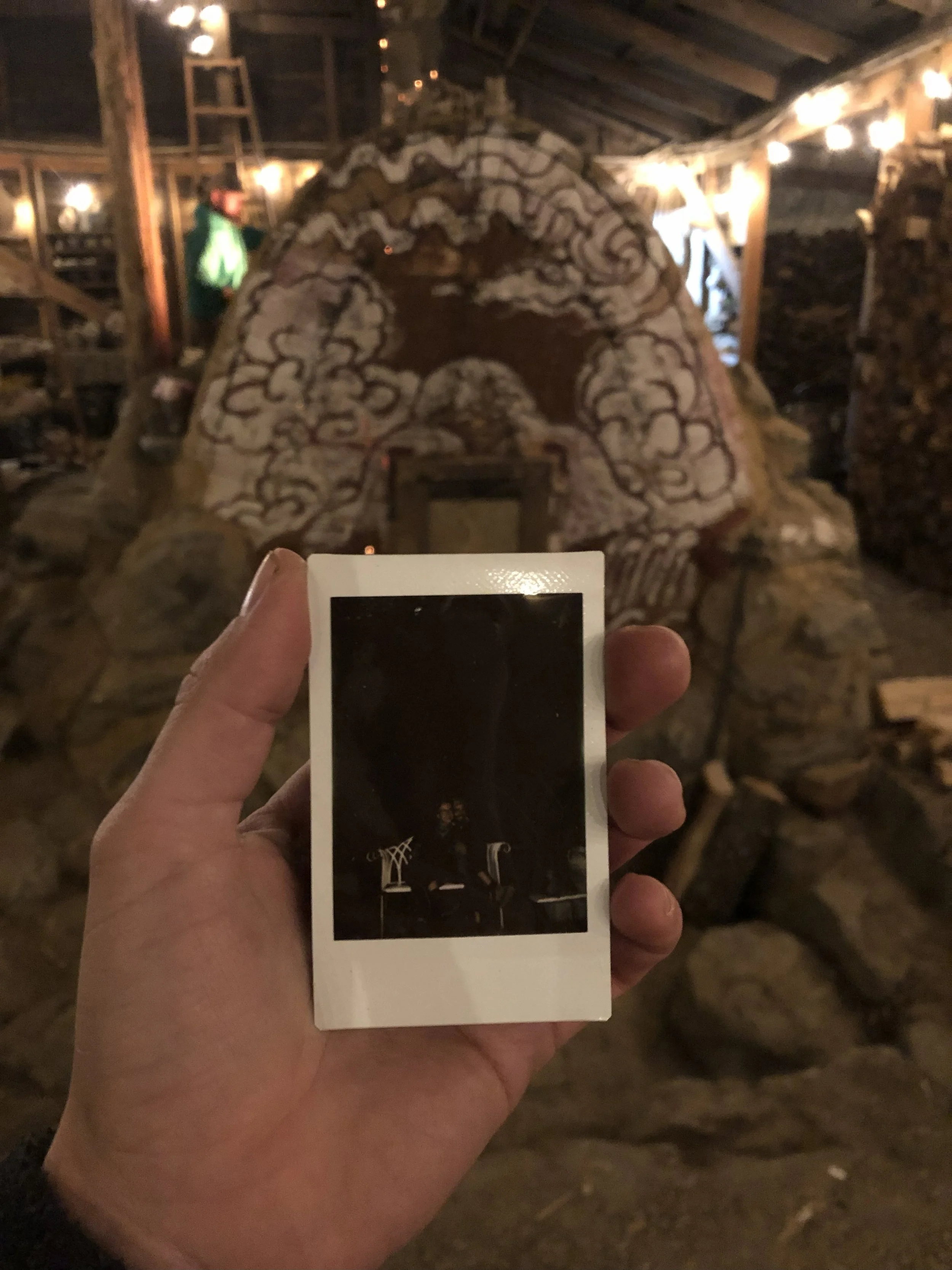 polaroid of David and I during our shift 