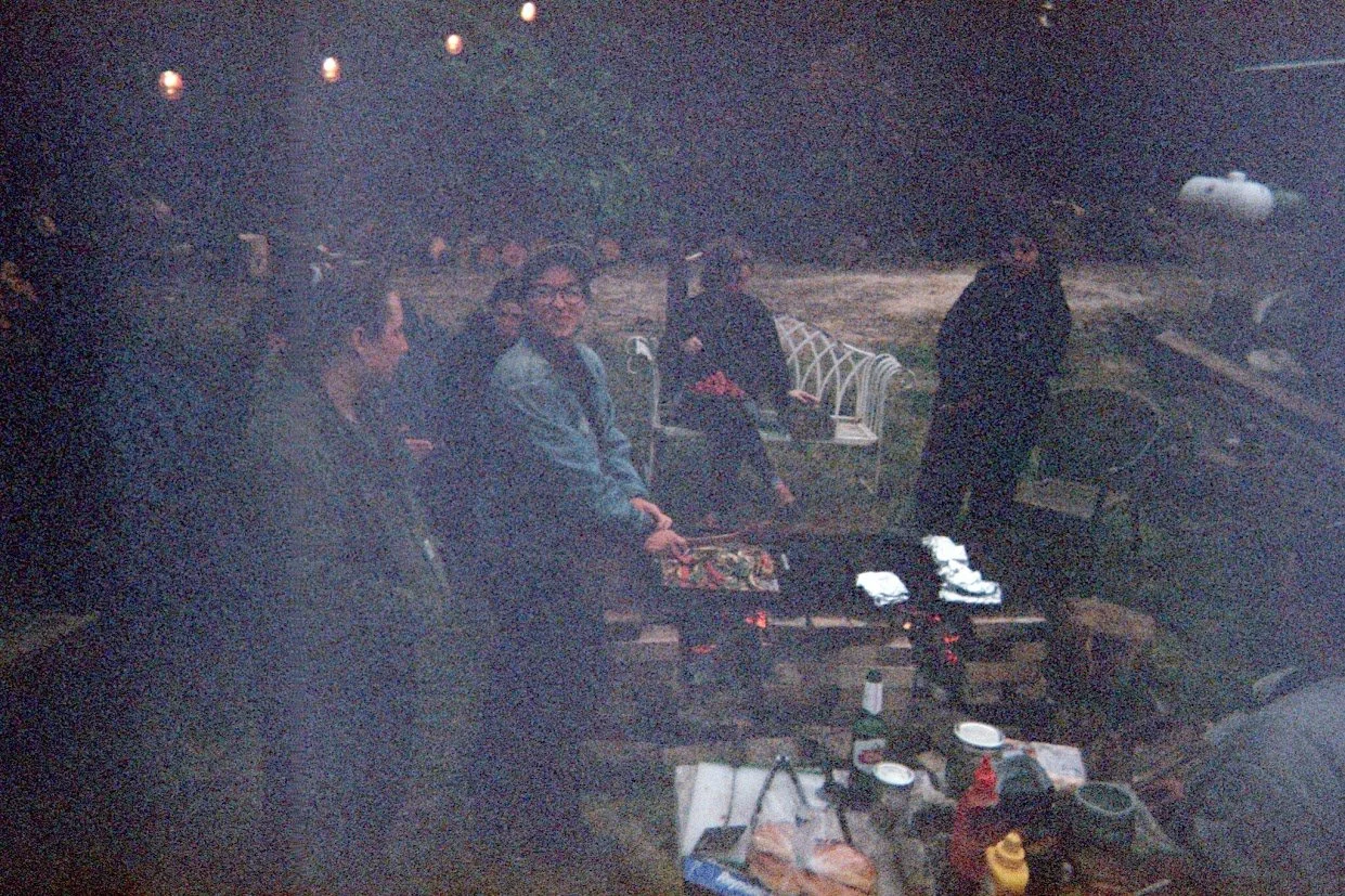 Dinner with Charley, Jules, Meg, Dan, Azelia, Sully, and Len.