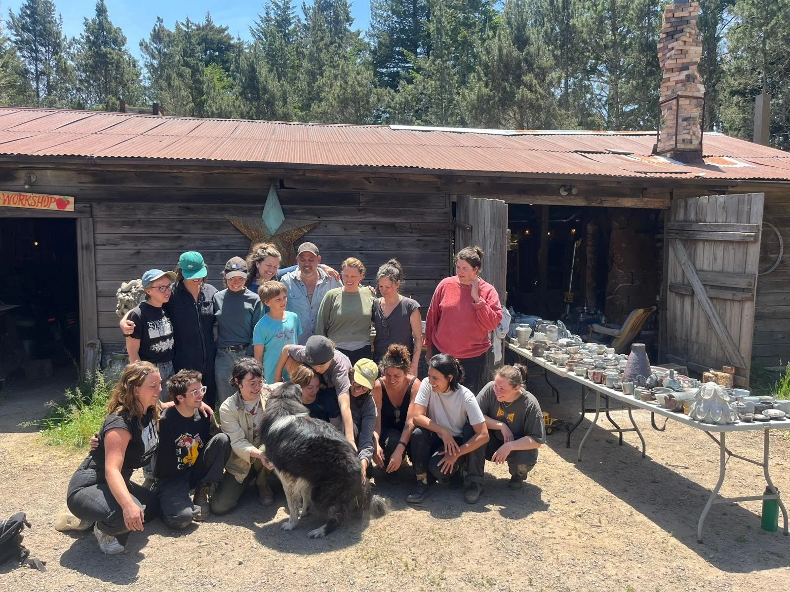 Trying to get Nami to pose for the photo!