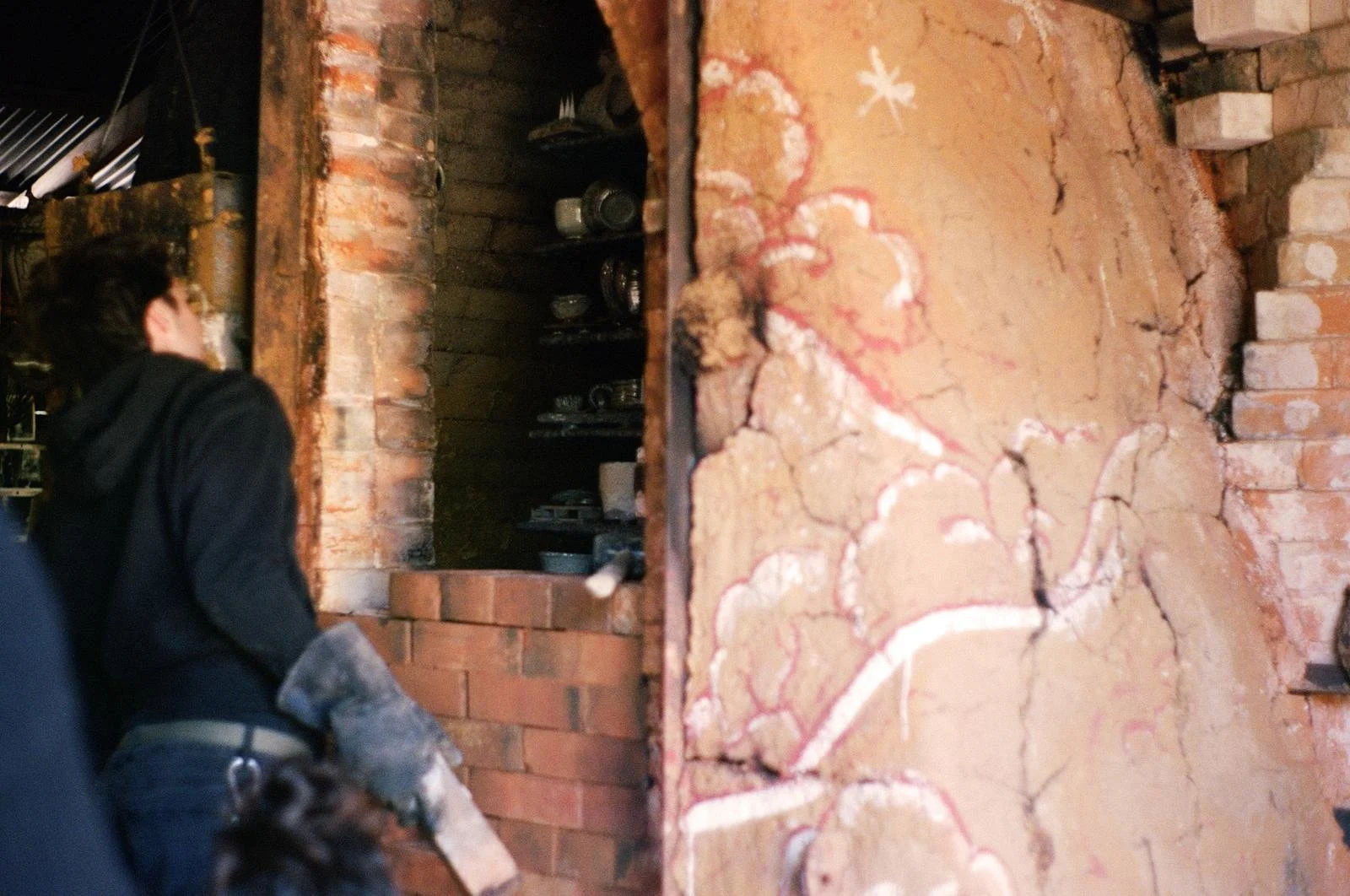 Dan beginning to unload! 
Photo by Katie Goode Donaldson