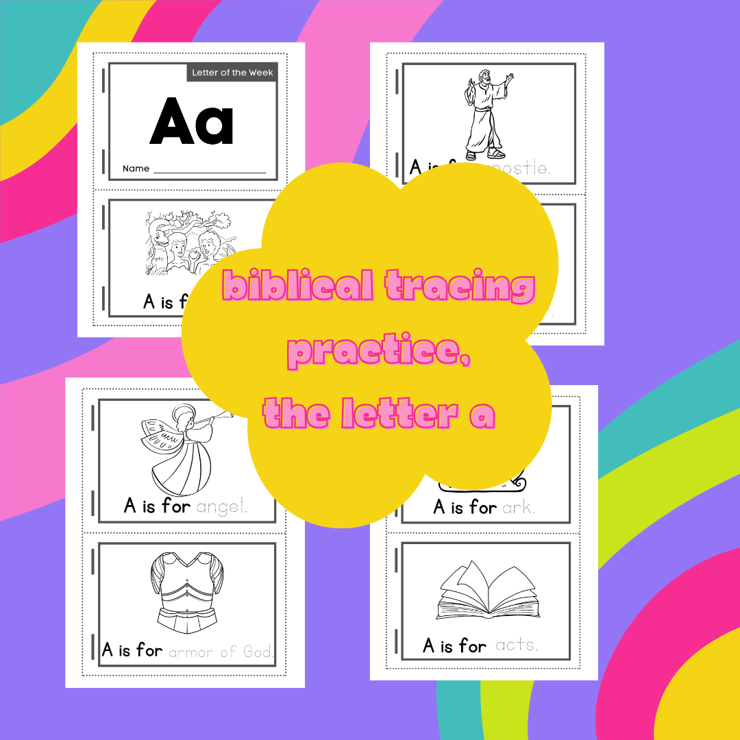 The letter A trace and Color Packet