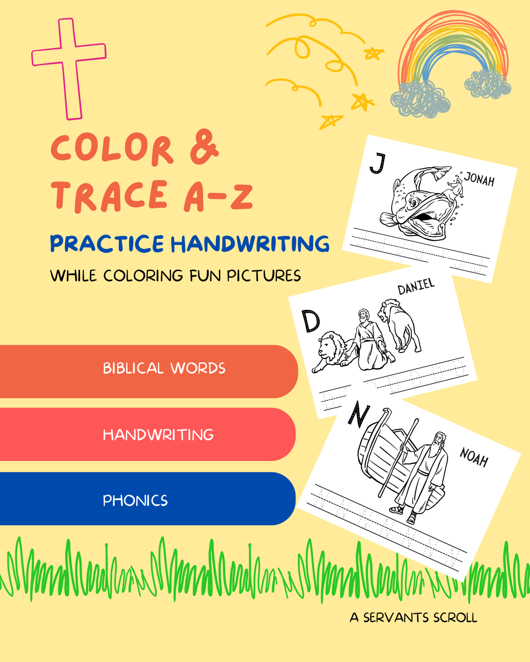 color and trace biblical A-Z