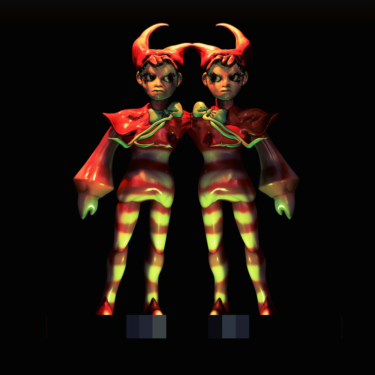 Twin Jester (Sculpt -Original Design by Ailin Wong)