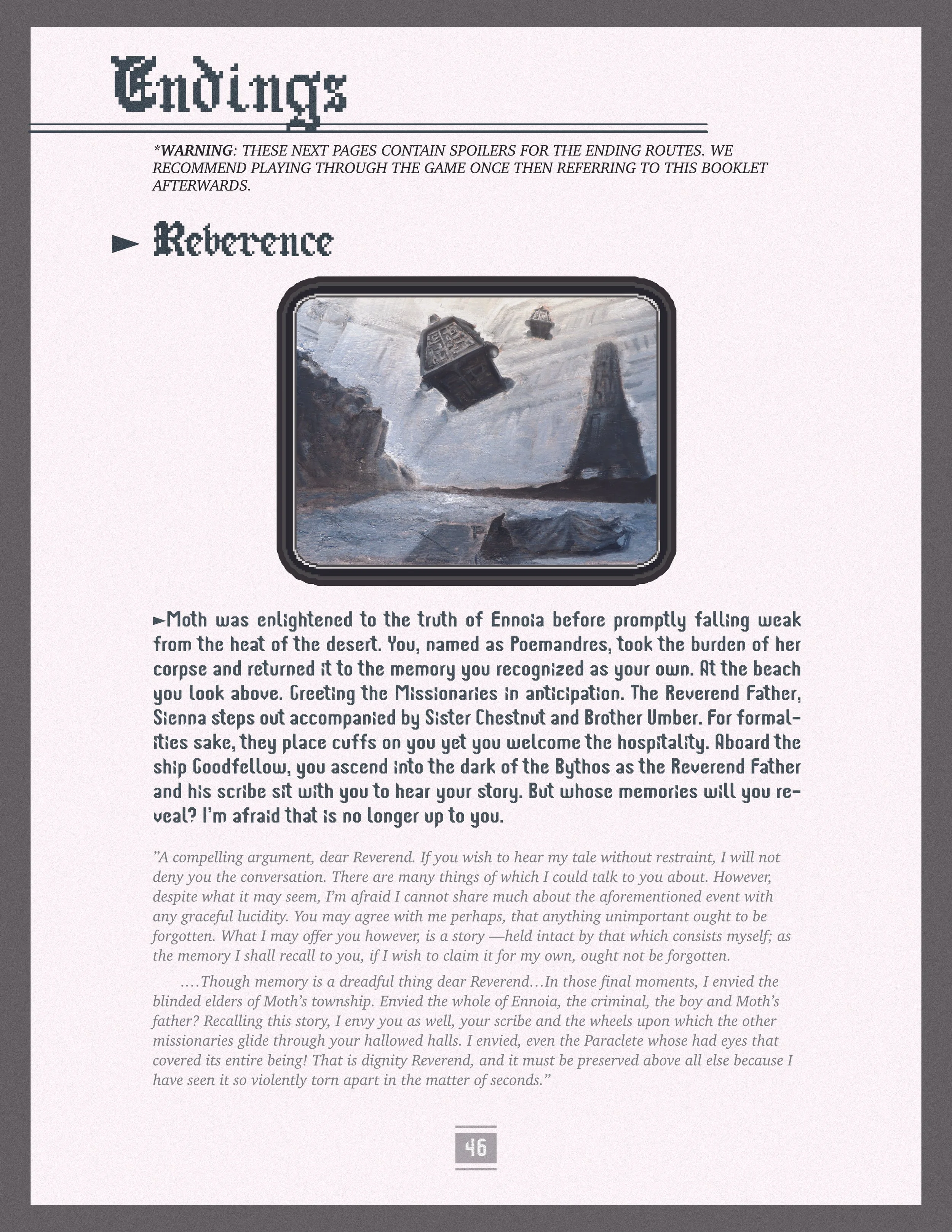Fake Game Manual: Reverence Route
