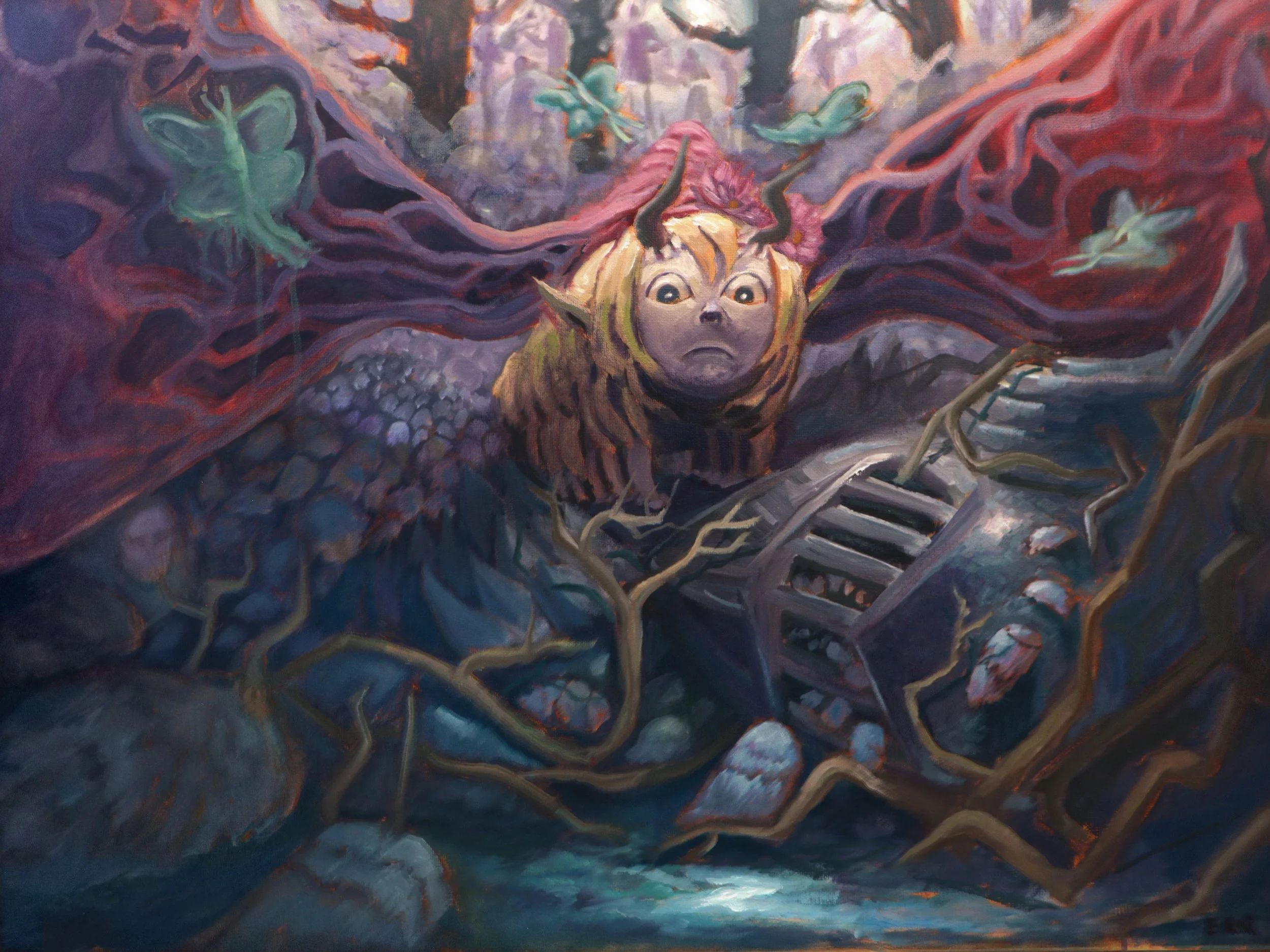 Queen of the Eidolons (18x24 oil on canvas board)