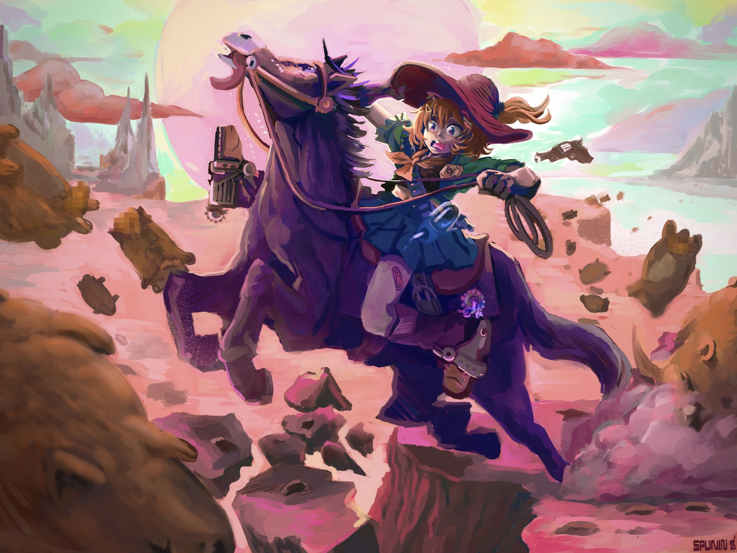 "The Ham Wrangler" (Digital - Phase Connect Fanart)