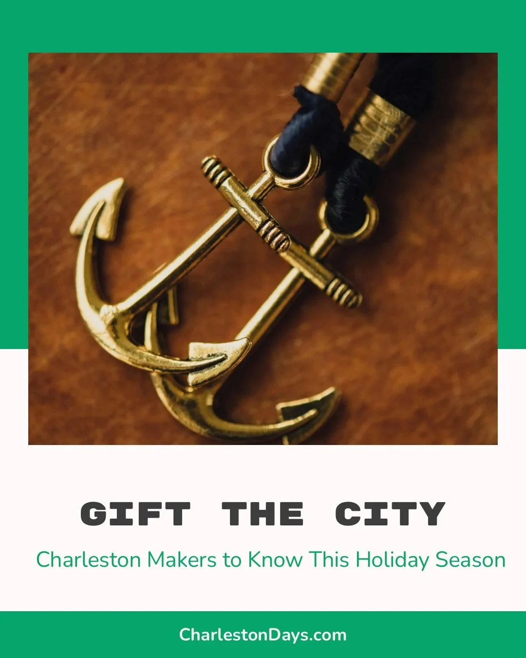 It&rsquo;s officially shopping season in Charleston &mdash; Black Friday and Small Business Saturday are right around the corner, and if you&rsquo;re keeping it local this year, start with the makers who make this city feel like this city.

💼 @shopt