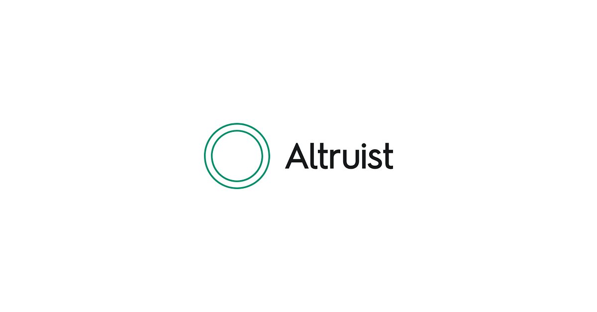 Altruist logo with three concentric circles and the word 'Altruist'