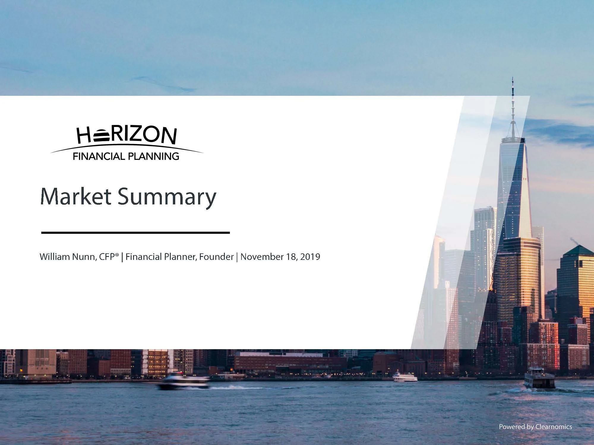 Monday Markets: November 18th, 2019