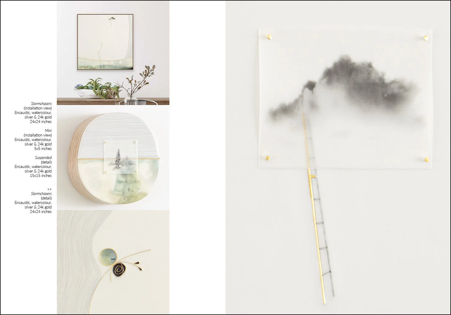 Above: unifold, double-sided, 2 panel card