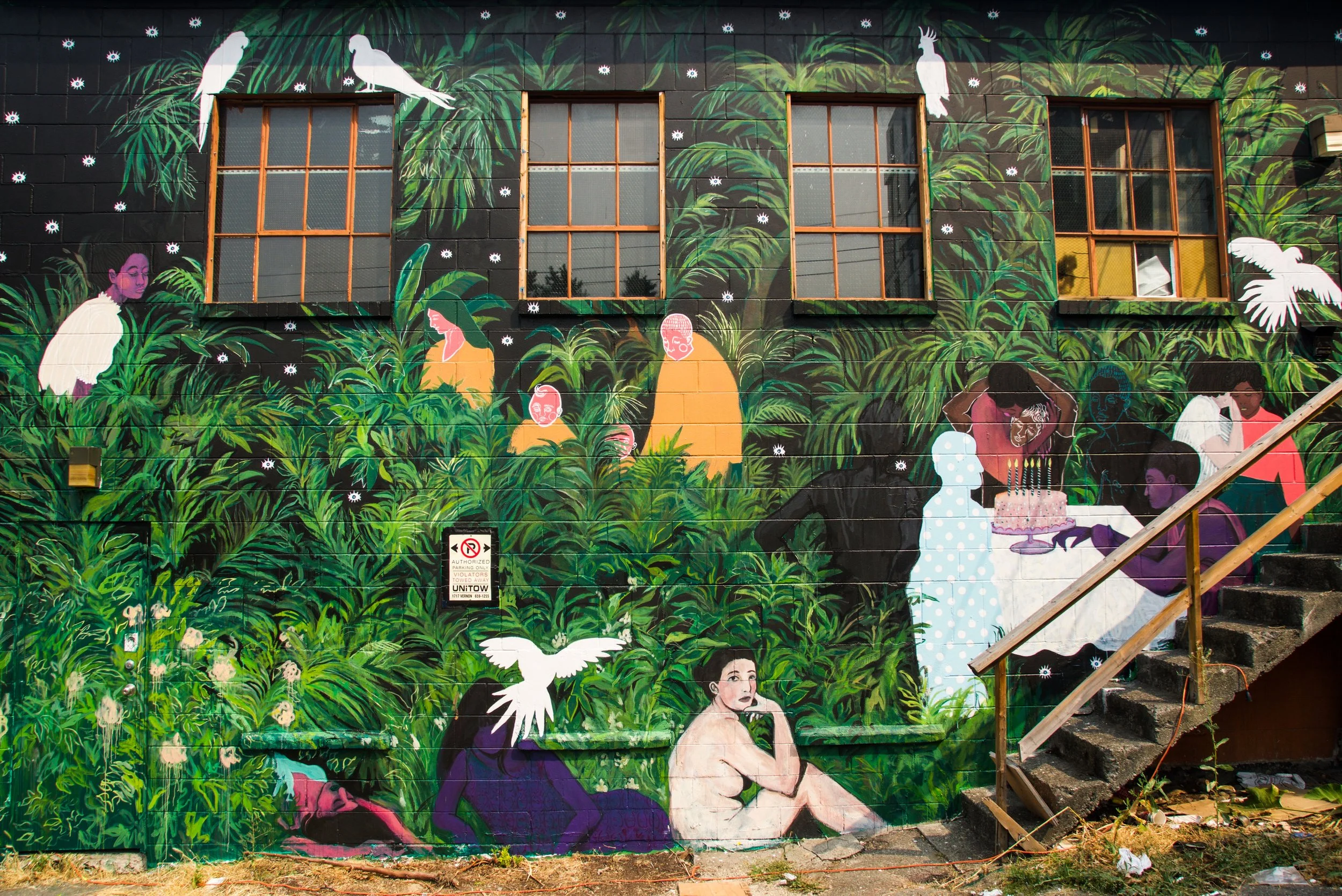 Michelle Nguyen's work at the 2018 Vancouver Mural Festival