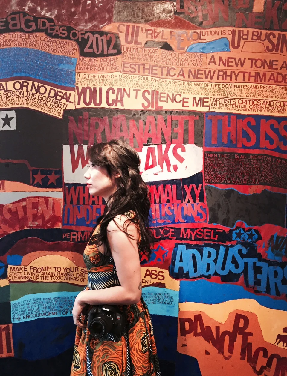 Pennylane Shen with Bratsa Bonifacho's Adbusters 012 at the Bau-Xi Gallery