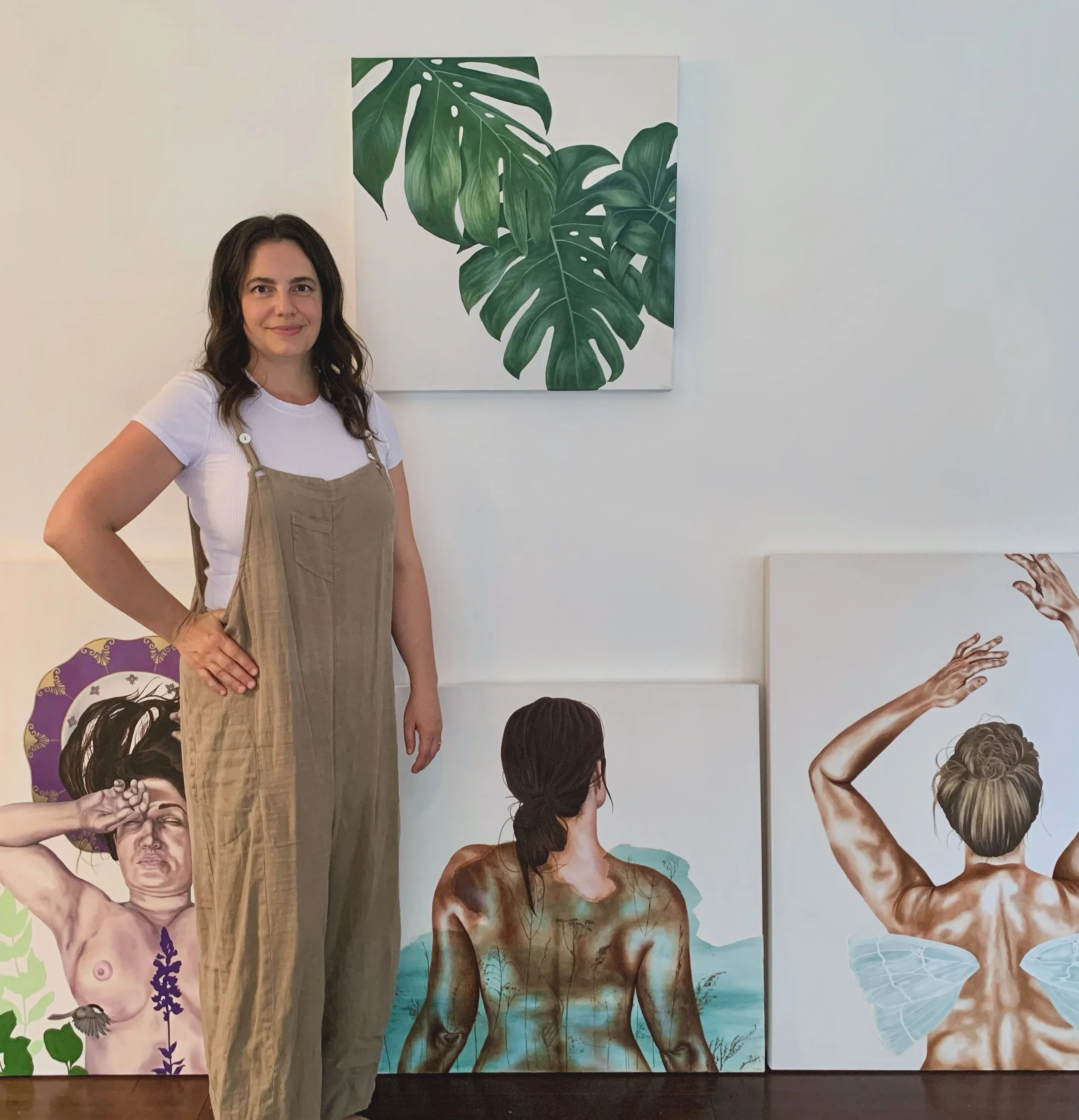 Great meeting with Ontario-based artist @theresa_godin_art and getting a closer look at her Unencumbered series.

Theresa&rsquo;s painting practice explores the relationship between humans and the natural world, combining oil with watercolour collage