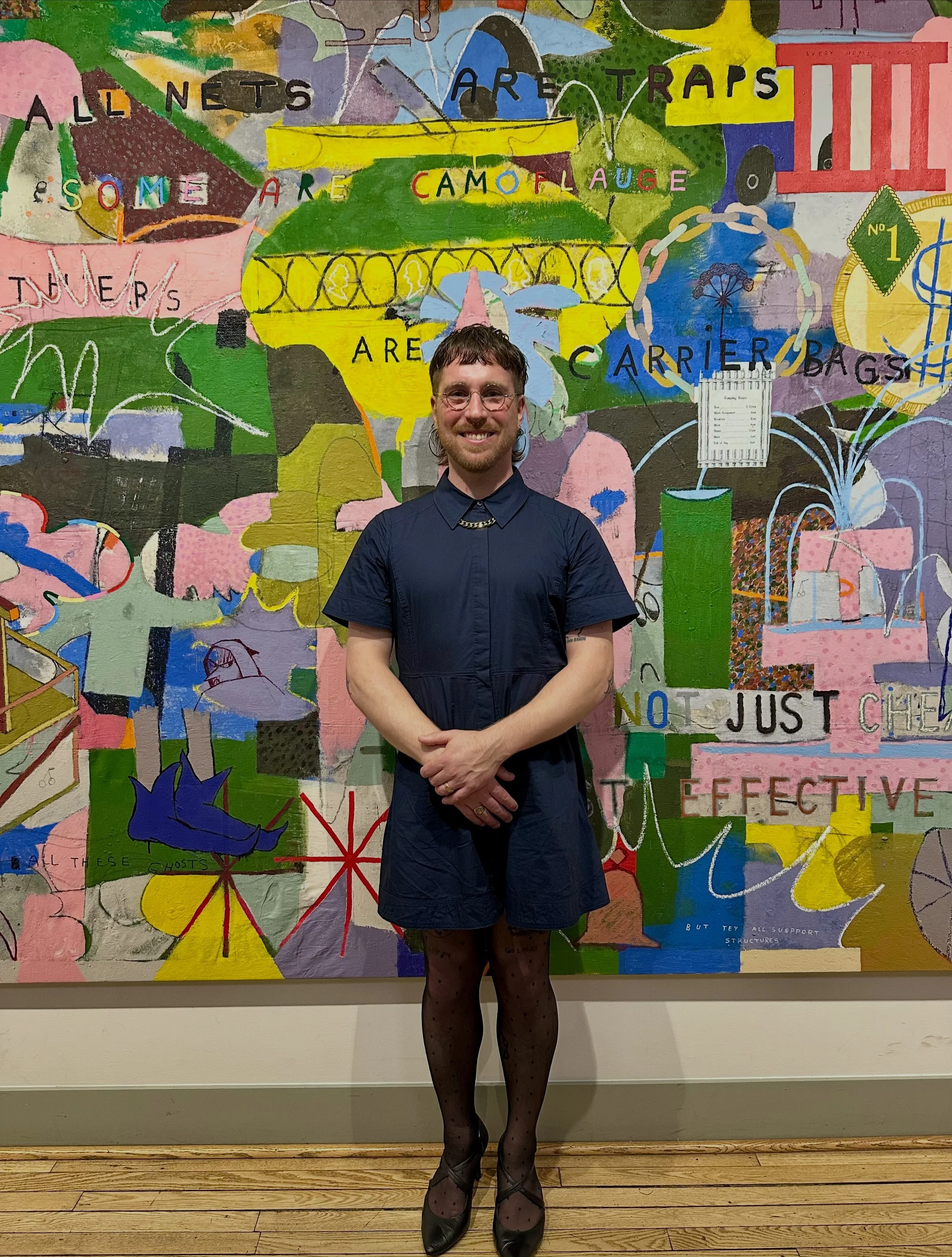I visited Brandon Cotter (@rigid.ghost) at their show at @thecultch a couple weeks ago to see the completed Western Pleasures (two afternoons).

I&rsquo;ve had the pleasure of seeing this massive painting develop over time (swipe to the last photo fr